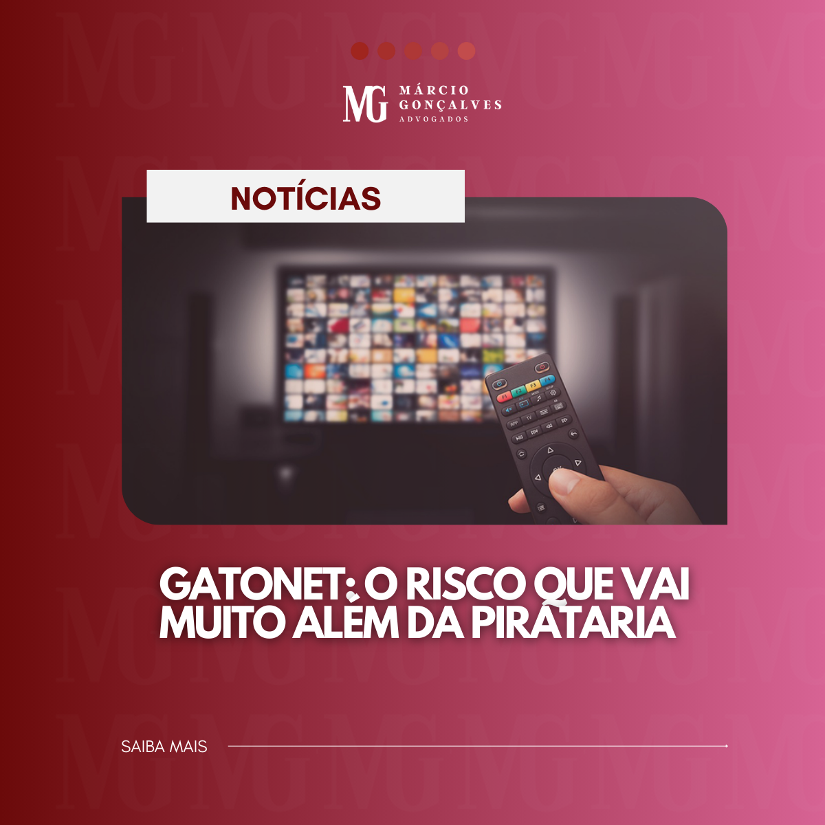 Adv Rashed Vai Gatonet: o risco que vai muito além da pirataria - MG Advogados